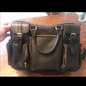 House of Flynn Evermore Black leather bag
